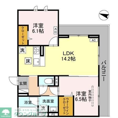 マルシェル館浦和美園の物件間取画像